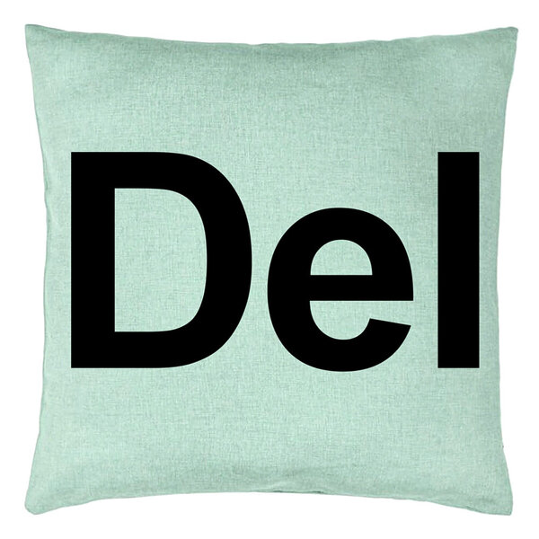 Perna Decorativa, Model Del, 40x40 cm, Verde Menta, Husa Detasabila, Burduf 5 Perna Decorativa