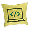 Perna Decorativa, Model Developer, 40x40 cm, Verde, Husa Detasabila, Burduf 7 Perna Decorativa