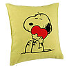 Perna Decorativa, Model Doggo Love, 40x40 cm, Verde, Husa Detasabila, Burduf 7 Perna Decorativa