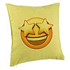 Perna Decorativa, Model Emoji WOW, 40x40 cm, Verde, Husa Detasabila, Burduf 7 Perna Decorativa