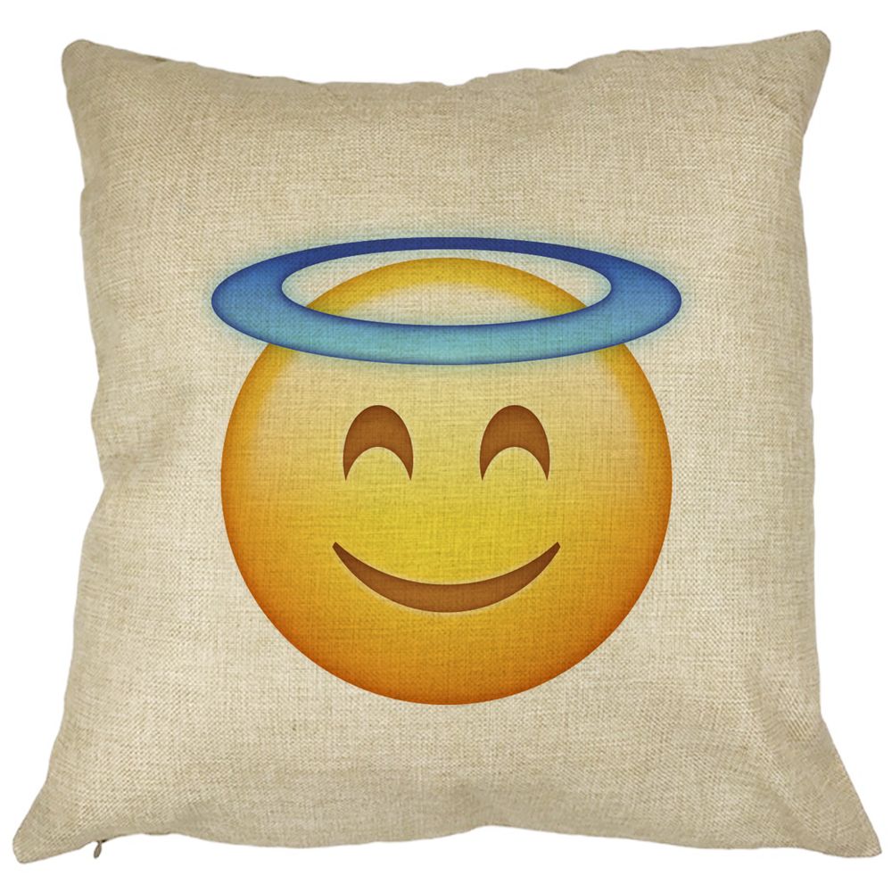 Perna Decorativa, Model Emoji Zen, 40x40 cm, Husa Detasabila, Burduf 11 Perna Decorativa
