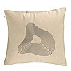 Perna Decorativa, Model F1, 40x40 cm, Bej, Husa Detasabila, Burduf 7 Perna Decorativa