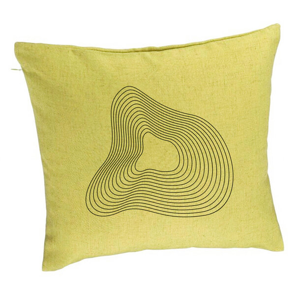 Perna Decorativa, Model F1, 40x40 cm, Verde, Husa Detasabila, Burduf 5 Perna Decorativa