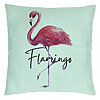 Perna Decorativa, Model Flamingo, 40x40 cm, Verde Menta, Husa Detasabila, Burduf 22 Perna Decorativa