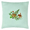 Perna Decorativa, Model Florale, 40x40 cm, Verde Menta, Husa Detasabila, Burduf 22 Perna Decorativa