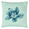 Perna Decorativa, Model Florale Blue Flower, 40x40 cm, Verde Menta, Husa Detasabila, Burduf 22 Perna Decorativa