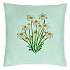 Perna Decorativa, Model Florale Margarete, 40x40 cm, Verde Menta, Husa Detasabila, Burduf 22 Perna Decorativa