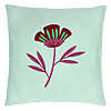 Perna Decorativa, Model Florale Red Paradise, 40x40 cm, Verde Menta, Husa Detasabila, Burduf 22 Perna Decorativa