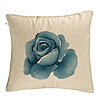 Perna Decorativa, Model Florale Trandafir Bejstru, 40x40 cm, Bej, Husa Detasabila, Burduf 7 Perna Decorativa