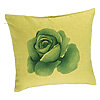 Perna Decorativa, Model Florale Trandafir Verdestru, 40x40 cm, Verde, Husa Detasabila, Burduf 7 Perna Decorativa