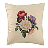 Perna Decorativa, Model Flori de Vara, 40x40 cm, Bej, Husa Detasabila, Burduf 7 Perna Decorativa