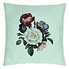 Perna Decorativa, Model Flori de Vara, 40x40 cm, Verde Menta, Husa Detasabila, Burduf 22 Perna Decorativa