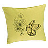 Perna Decorativa, Model Fluture si Flori, 40x40 cm, Verde, Husa Detasabila, Burduf 7 Perna Decorativa