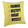 Perna Decorativa, Model Frumos Destept Bogad Modest, 40x40 cm, Verde, Husa Detasabila, Burduf 7 Perna Decorativa