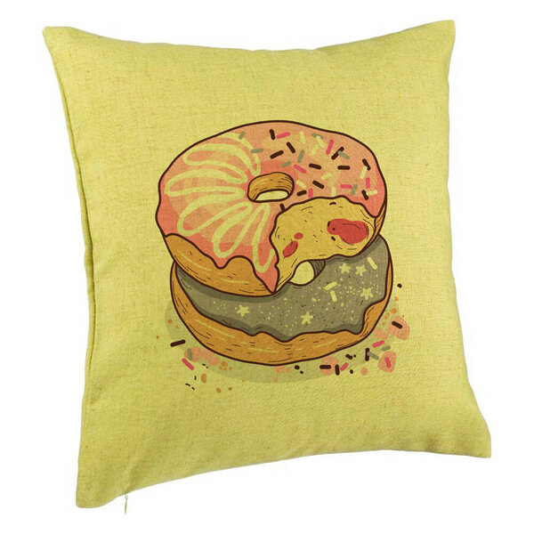 Perna Decorativa, Model Gogosi Glazurate, 40x40 cm, Verde, Husa Detasabila, Burduf 5 Perna Decorativa