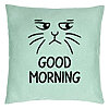 Perna Decorativa, Model Good Morning, 40x40 cm, Verde Menta, Husa Detasabila, Burduf 22 Perna Decorativa
