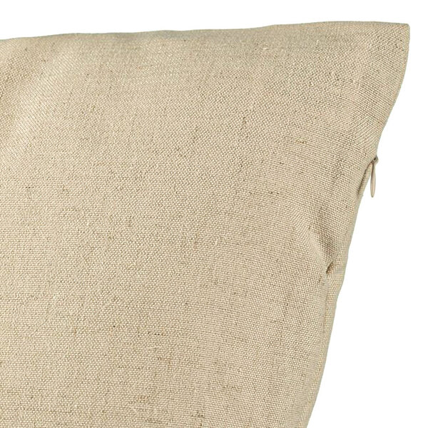 Perna Decorativa, Model Good Vibes, 40x40 cm, Bej, Husa Detasabila, Burduf 6 Model Good Vibes