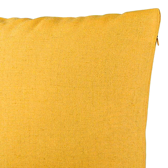 Perna Decorativa, Model Good Vibes, 40x40 cm, Galben, Husa Detasabila, Burduf 6 Model Good Vibes