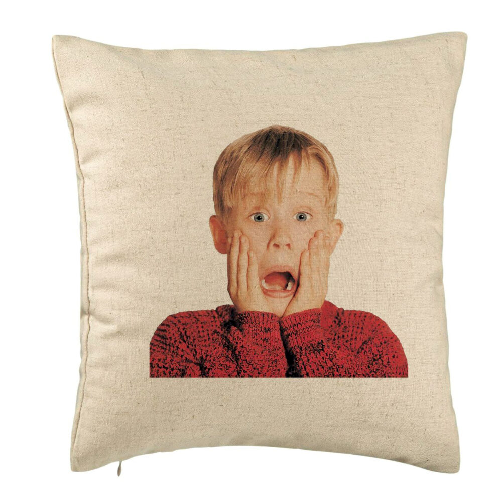 Perna Decorativa, Model Kevin, 40x40 cm, Bej, Husa Detasabila, Burduf 5 Perna Decorativa