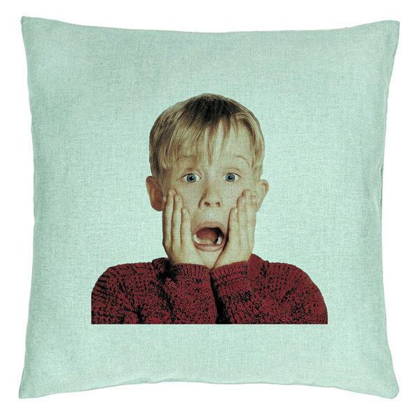 Perna Decorativa, Model Kevin, 40x40 cm, Verde Menta, Husa Detasabila, Burduf 15 Perna Decorativa