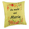 Perna Decorativa, Model La multi ani Maria 2, 40x40 cm, Verde, Husa Detasabila, Burduf 7 Perna Decorativa