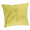 Perna Decorativa, Model Love, 40x40 cm, Verde, Husa Detasabila, Burduf 7 Perna Decorativa
