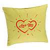 Perna Decorativa, Model Love You, 40x40 cm, Verde, Husa Detasabila, Burduf 7 Perna Decorativa