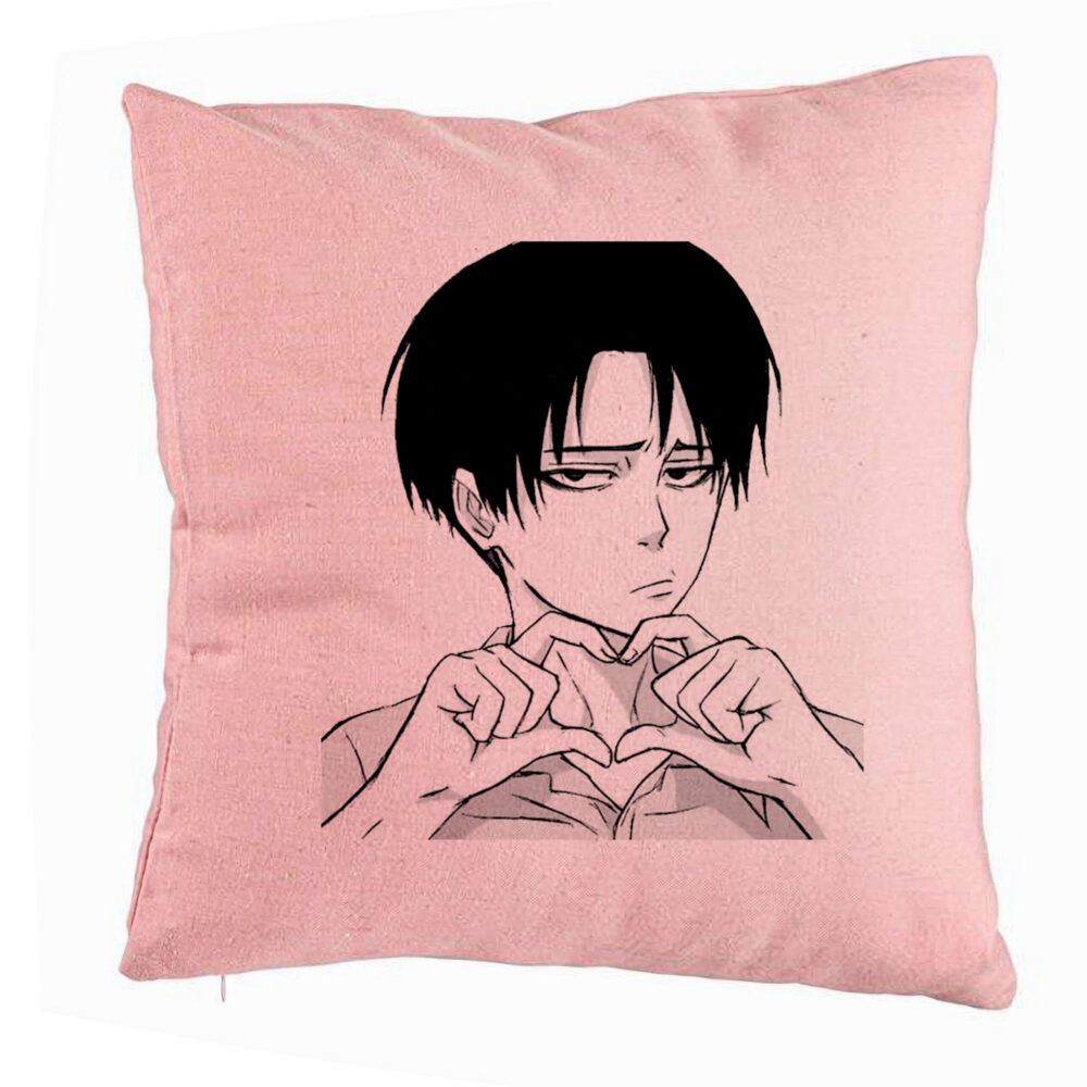 Perna Decorativa, Model Love You Levi, 40x40 cm, Roz, Husa Detasabila, Burduf 5 Perna Decorativa