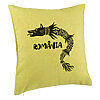 Perna Decorativa, Model Lup Dacic Romania, 40x40 cm, Verde, Husa Detasabila, Burduf 7 Perna Decorativa