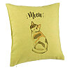Perna Decorativa, Model Meow, 40x40 cm, Verde, Husa Detasabila, Burduf 7 Perna Decorativa