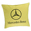 Perna Decorativa, Model Mercedes, 40x40 cm, Verde, Husa Detasabila, Burduf 7 Perna Decorativa