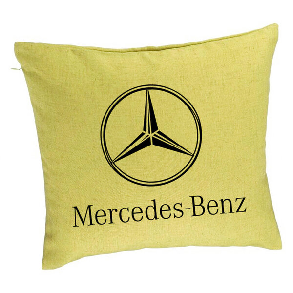 Perna Decorativa, Model Mercedes, 40x40 cm, Verde, Husa Detasabila, Burduf 5 Perna Decorativa