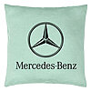 Perna Decorativa, Model Mercedes, 40x40 cm, Verde Menta, Husa Detasabila, Burduf 22 Perna Decorativa