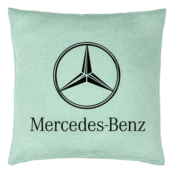 Perna Decorativa, Model Mercedes, 40x40 cm, Verde Menta, Husa Detasabila, Burduf 15 Perna Decorativa