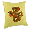 Perna Decorativa, Model Pasare, 40x40 cm, Verde, Husa Detasabila, Burduf 7 Perna Decorativa