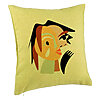 Perna Decorativa, Model Picasso style 2, 40x40 cm, Verde, Husa Detasabila, Burduf 7 Perna Decorativa