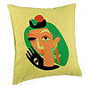 Perna Decorativa, Model Picasso style, 40x40 cm, Verde, Husa Detasabila, Burduf 7 Perna Decorativa