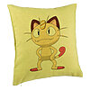 Perna Decorativa, Model Pisica Pokemon, 40x40 cm, Verde, Husa Detasabila, Burduf 7 Perna Decorativa