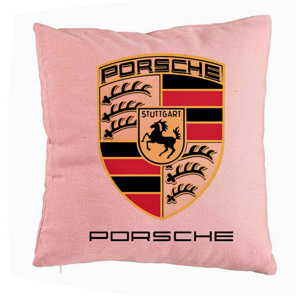 Perna Decorativa, Model Porsche, 40x40 cm, Roz, Husa Detasabila, Burduf 5 Perna Decorativa