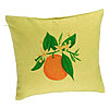 Perna Decorativa, Model Portocala, 40x40 cm, Verde, Husa Detasabila, Burduf 7 Perna Decorativa
