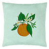 Perna Decorativa, Model Portocala, 40x40 cm, Verde Menta, Husa Detasabila, Burduf 22 Perna Decorativa