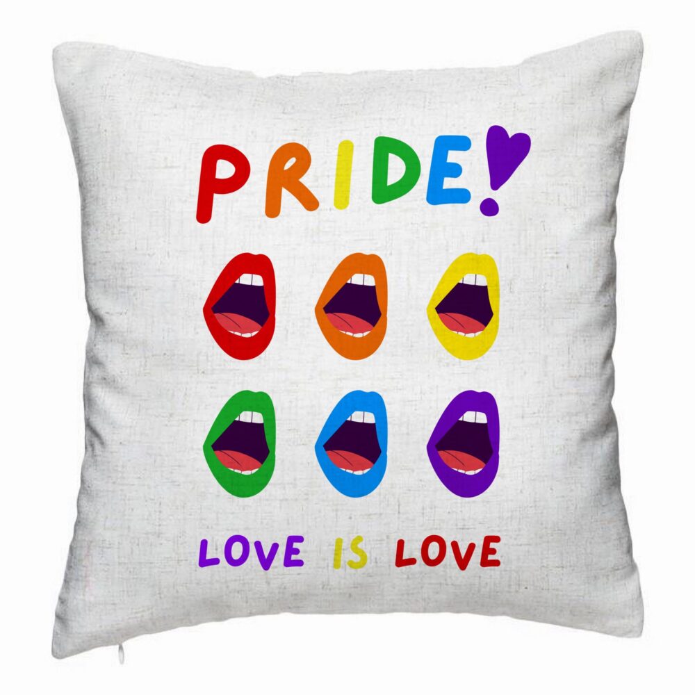 Perna Decorativa, Model Pride, 40x40 cm, Alb Murdar, Husa Detasabila, Burduf 5 Perna Decorativa