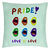 Perna Decorativa, Model Pride, 40x40 cm, Verde Menta, Husa Detasabila, Burduf 22 Perna Decorativa