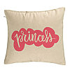 Perna Decorativa, Model Princess, 40x40 cm, Bej, Husa Detasabila, Burduf 7 Perna Decorativa