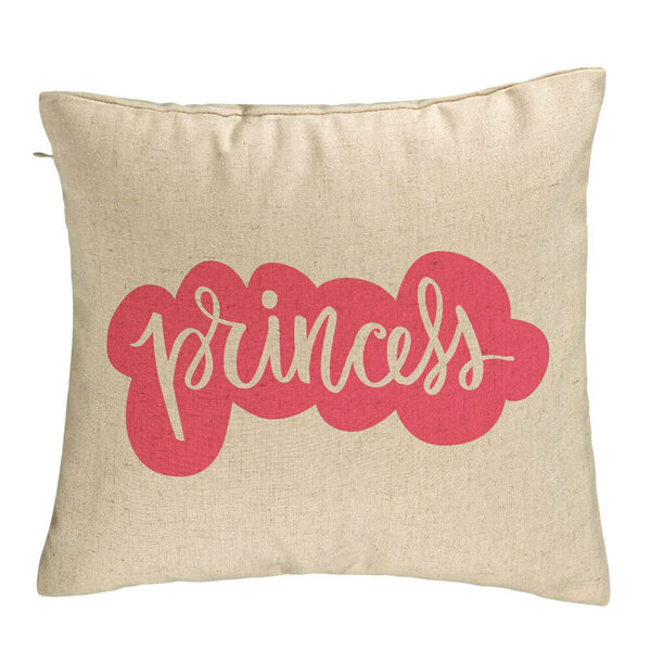 Perna Decorativa, Model Princess, 40x40 cm, Bej, Husa Detasabila, Burduf 5 Perna Decorativa