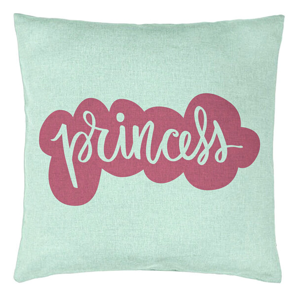 Perna Decorativa, Model Princess, 40x40 cm, Verde Menta, Husa Detasabila, Burduf 15 Perna Decorativa