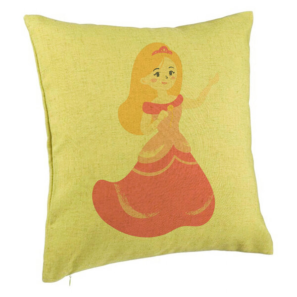 Perna Decorativa, Model Printesa Verde, 40x40 cm, Verde, Husa Detasabila, Burduf 5 Perna Decorativa