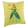 Perna Decorativa, Model Printesa si Paserea, 40x40 cm, Verde, Husa Detasabila, Burduf 7 Perna Decorativa