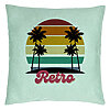 Perna Decorativa, Model Retro, 40x40 cm, Verde Menta, Husa Detasabila, Burduf 22 Perna Decorativa