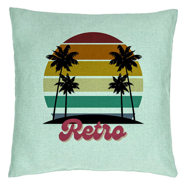 Perna Decorativa, Model Retro, 40x40 cm, Verde Menta, Husa Detasabila, Burduf 15 Perna Decorativa